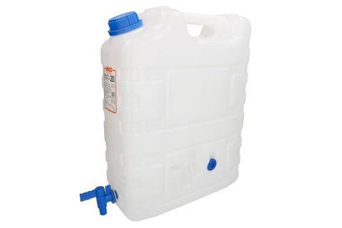 Samochodowy zbiornik na wodę (plastikowy) 20L z kranem HICO do ciężar&oacute;wki, naczepy