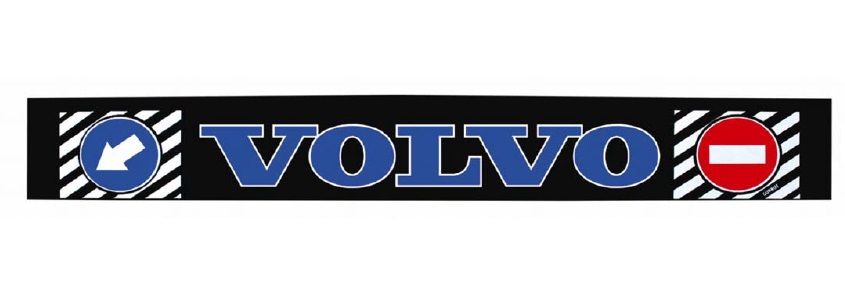 Брызговик на задний бампер с надписью "VOLVO" Синего цвета (350X2400) GP0480 фото