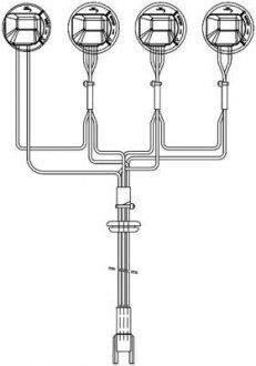 Wiązka elektryczna reflektora SCANIA 4, P,G,R,T 05.95- (HELLA BEHR | 8KA 155 372-001)