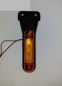Żółta lampa obrysowa LED z uchwytem (L0072Y+ uchwyt) (NOKTA | l0192Y)