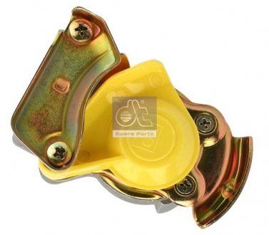 Пневматична муфта (ручка дверей, розмір різьби M22x1,5мм, колір жовтий, клапан в комплекті) (DT | 4.60648) 2516169-173 фото
