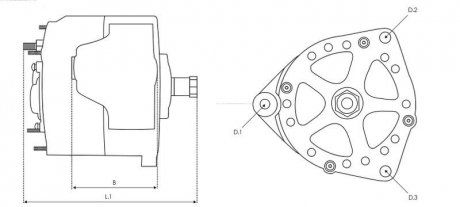 Alternator 24V 80A VOLVO FL6/FL7/F12/F16 (AS-PL | a0010)