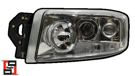 Reflektor r/control biały ze światłem przeciwmgłowym, z lampą ksenonową i statecznikiem lewy Renault nowy Premium (stempel E-Mark) (5010578451, 7421636295) (TANGDE | td01-58-010axl)