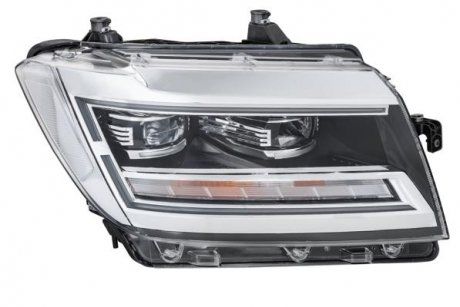 Reflektor prawy (LED, H21W/LED, elektryczny, z silnikiem) Volkswagen CRAFTER II 03.17- (HELLA BEHR | 1EX012 830-101)