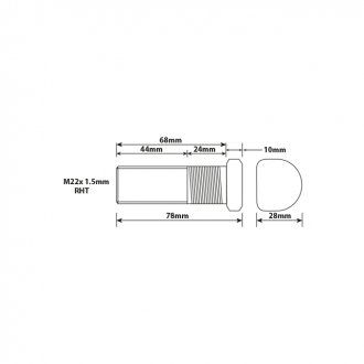 Szpilka do koła M22X70mm DISCOS (Universal Components | mrwb0004)