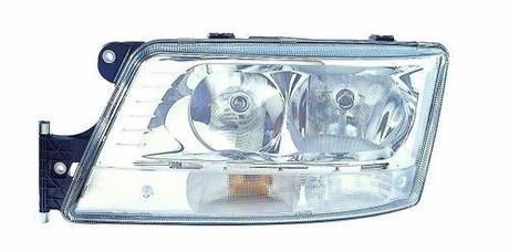 Reflektor prawy (H7/H7/W5W, elektryczny, z silnikiem) MAN M 2000 L, TGA, TGL I, TGS I 08.95- (DEPO | 449-1102RMLD-EM)