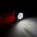 Габаритный фонарь рожок LED 12&ndash;24V красно-белый 5 см индикатор заноса прицепа подсветка подножки Schmitz Krone K&ouml;gel Schwarzmuller Wielton Fliegl K&auml;ssbohrer Tirsan Fruhauf Benalu VanHool FR0102 фото 5