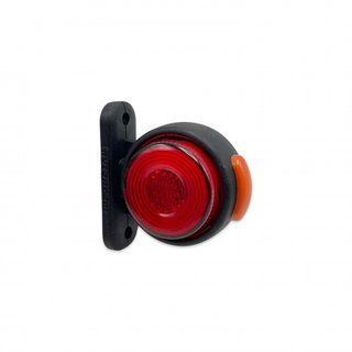 Lampa obrysowa mini rożek tr&oacute;jkolorowa LED neon 12&ndash;24V wskaźnik znosu przyczepy