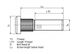 Szpilka koła tylnego M22x1,5x94mm (długość gwintu 46mm, fosforanowana) DAF 55, 65, 65 CF, 75, 75 CF, 85, 85 CF, 95, 95 XF, CF 65, CF 75, CF 85, F 2300, F 2500 , F 2700, F 2800, F 2900, F 3200, F 3300 (DT | 5.20201)