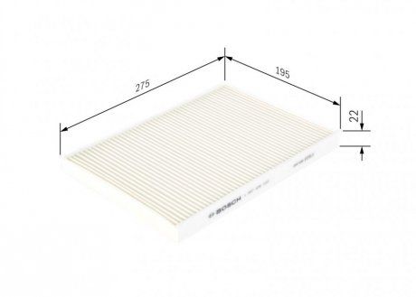 Фільтр кабіни Renault C, K, T 01.13- (BOSCH | 1 987 435 022) 3643886-173 фото