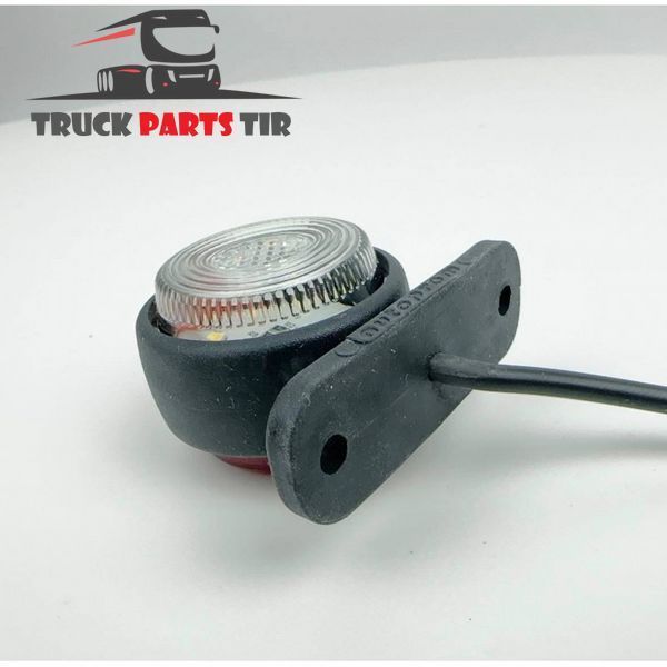 Lampa obrysowa mini rożek tr&oacute;jkolorowa LED 24V